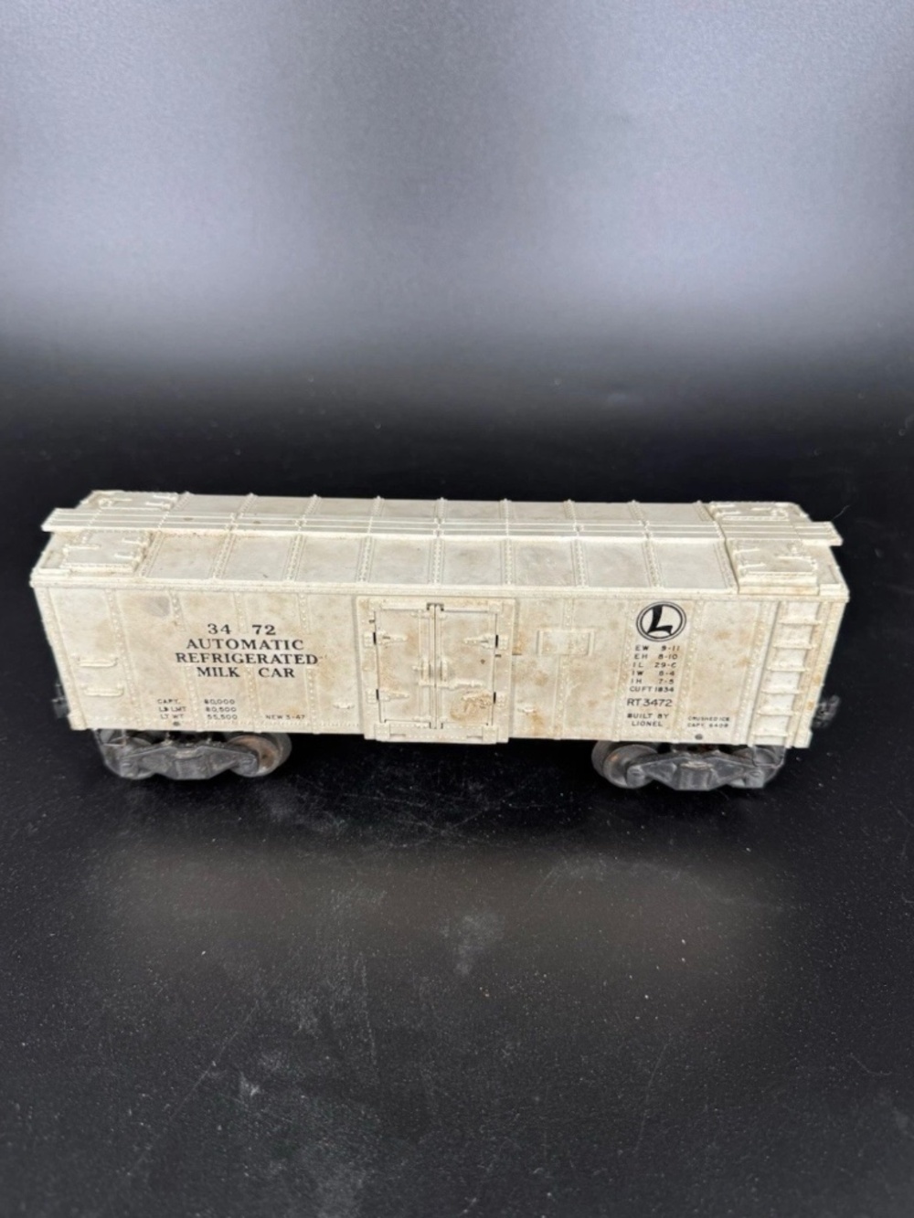 VTG Lionel Automatic White Automatic Refrigerated Milk Car # 3462 UNTESTED